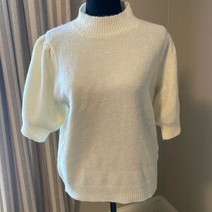 Winter white sweater by Double Zero in size large.